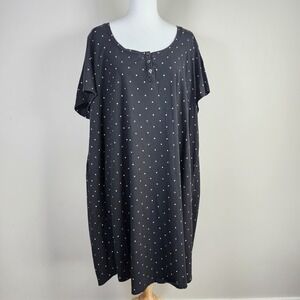 Voglio Dress Womens 4X Polkadot Casual Comfort Jersey T-shirt Leisure Plus Size‎